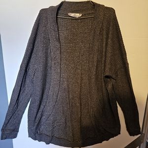 PINK REPUBLIC open front dark gray cardigan womens small